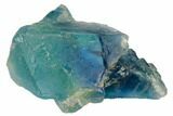 Blue-Green Stepped Fluorite Crystal Cluster - China #124848-1